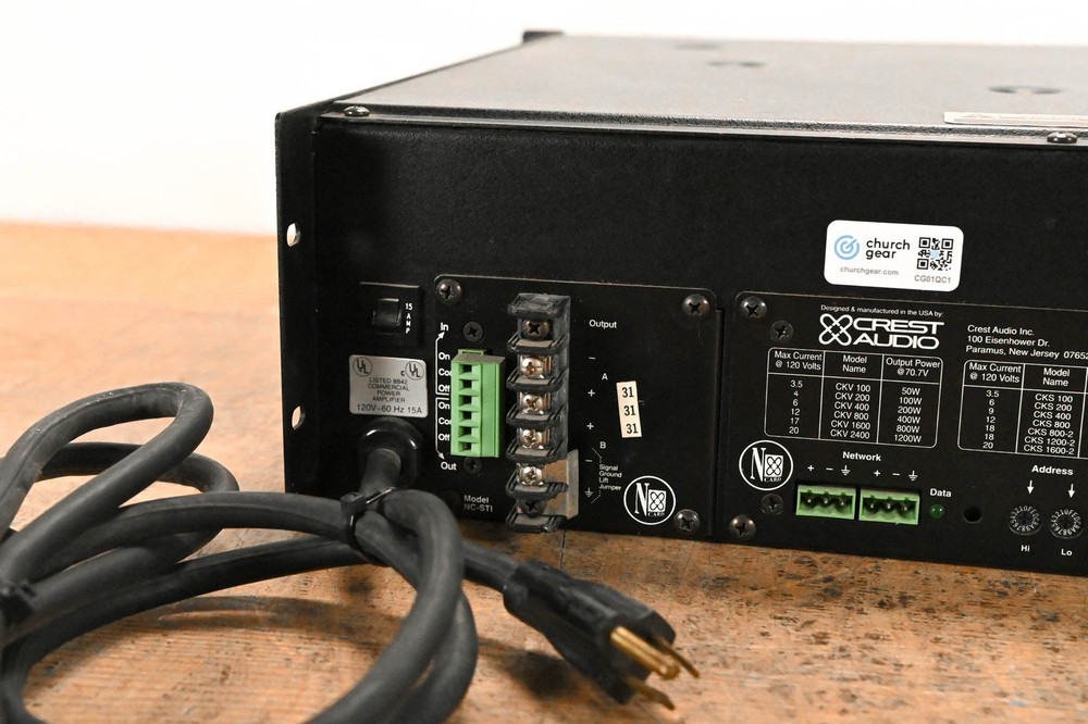 Crest Audio CKS800 Power Processing Amplifier CG01QC1