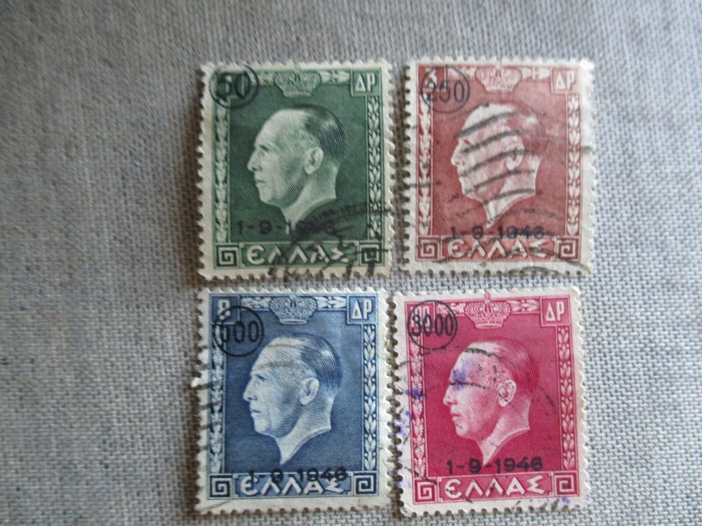 Greece, Scott#484-487, used
