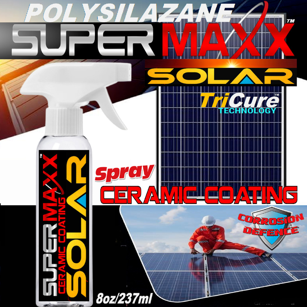 SOLAR PANEL  ADVANCED TRICURE PROTECTION CERAMIC CLEAR COAT 'SPRAY'