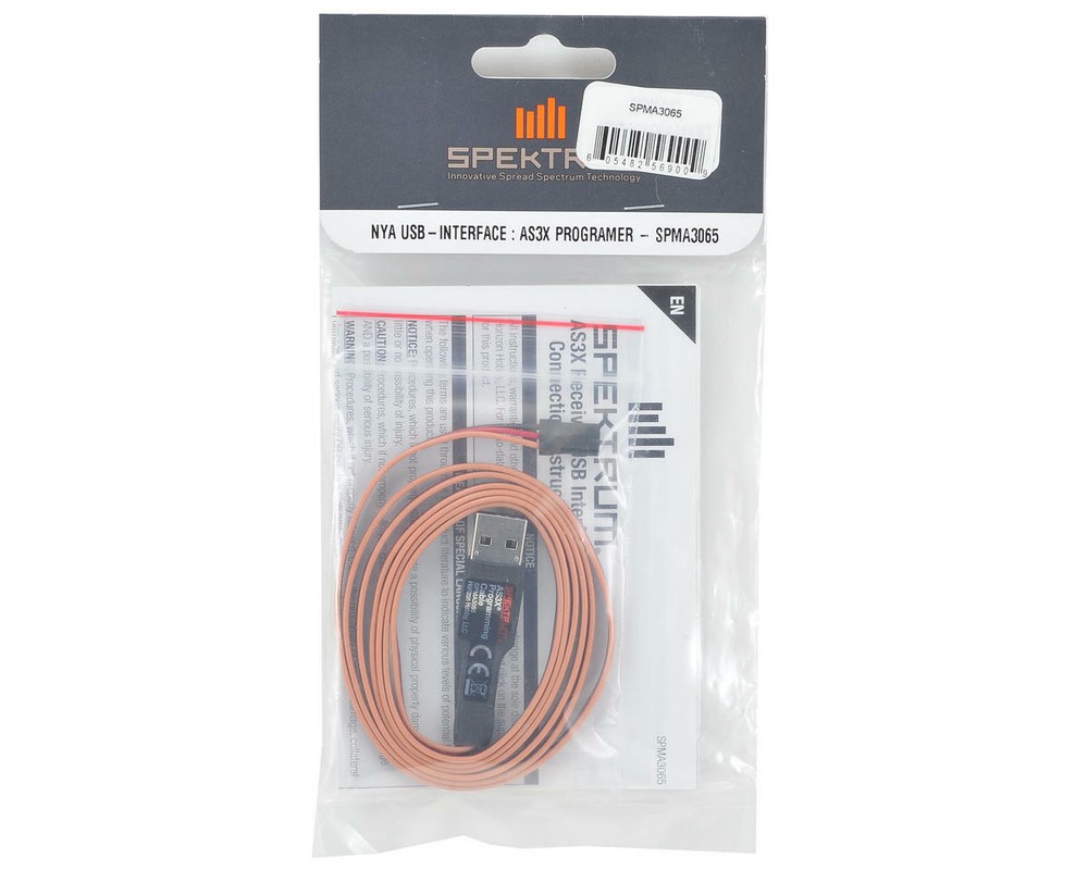 Spektrum RC AS3X Programming Cable w/USB Interface [SPMA3065]