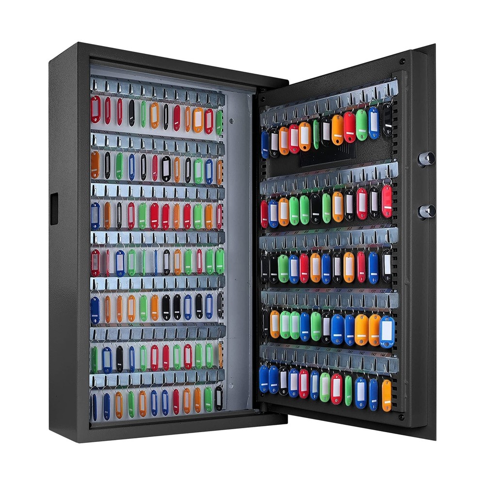 144 Position Key Lock Box Wall Mount with Combination Lock, Digital Key Cabin...