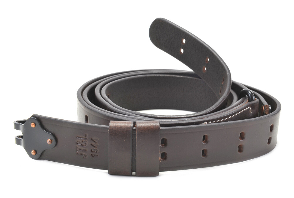 M1907 Premium Oiled Leather Rifle Sling Dated 1944 M1 Garand M1903 Springfield