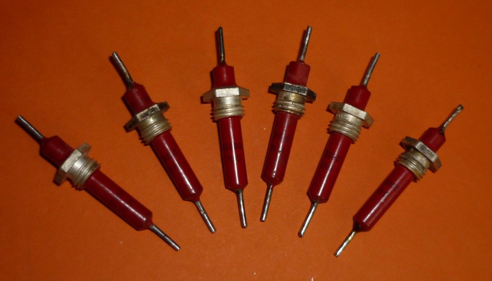 6pcs. 10000pF 800V. Feed-Through Ceramic Capacitor KTP-3A / КТП-3А  NEW
