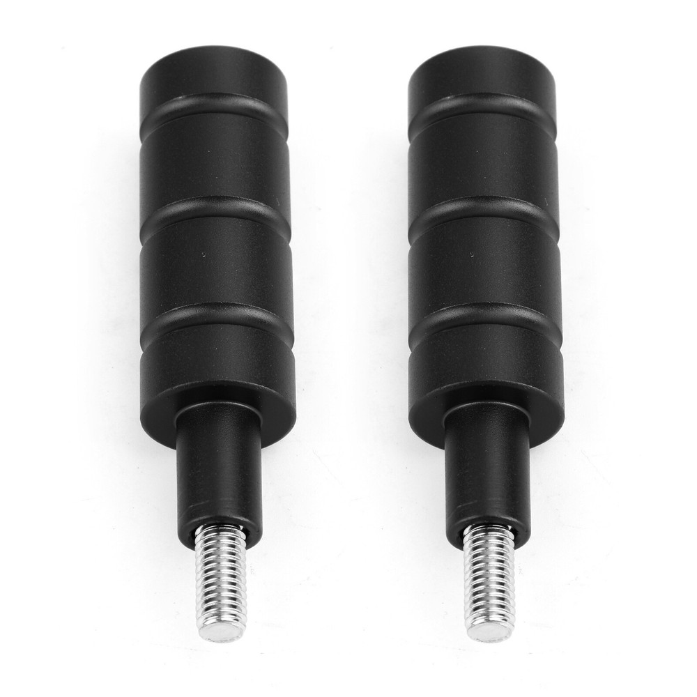 2x Black M8 M6 Motorcycle Headlight Fog Light Mount Bracket Extender Support Bar