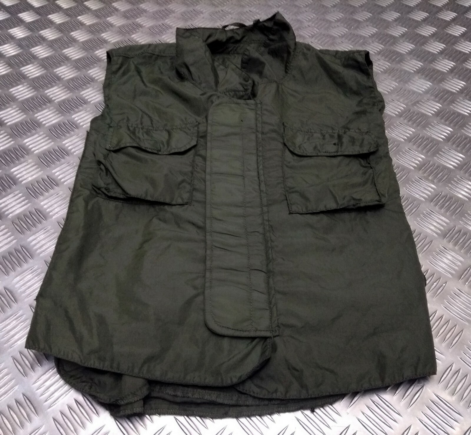 Genuine Military Issue 1980's IDF Flak Vest Cover Overdyed OD Green Airsoft
