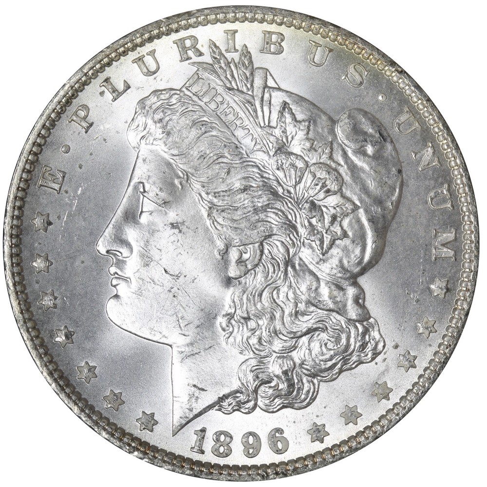 1896 Morgan Silver Dollar BU UNC MS Very Nice Piece! E741