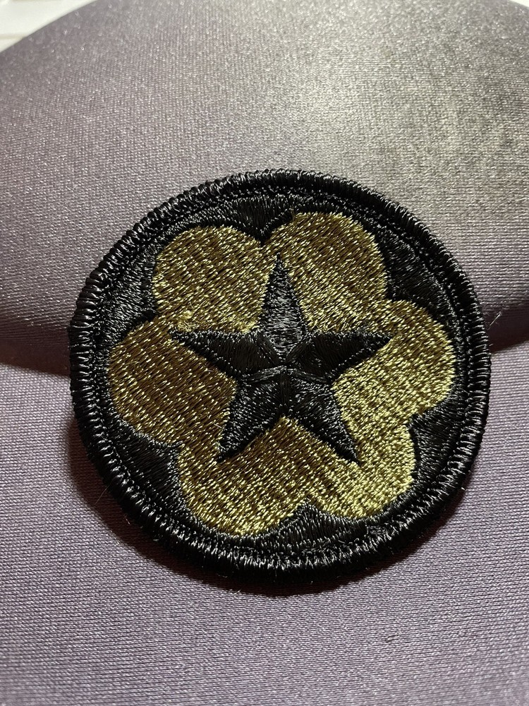 VIETNAM US ARMY STAFF SUPPORT PATCH WITH M/E, DATED 1/1972 SUBDUED