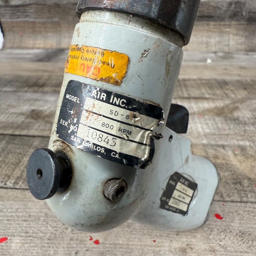 Air Inc Pneumatic Drill Untested Part No 10845