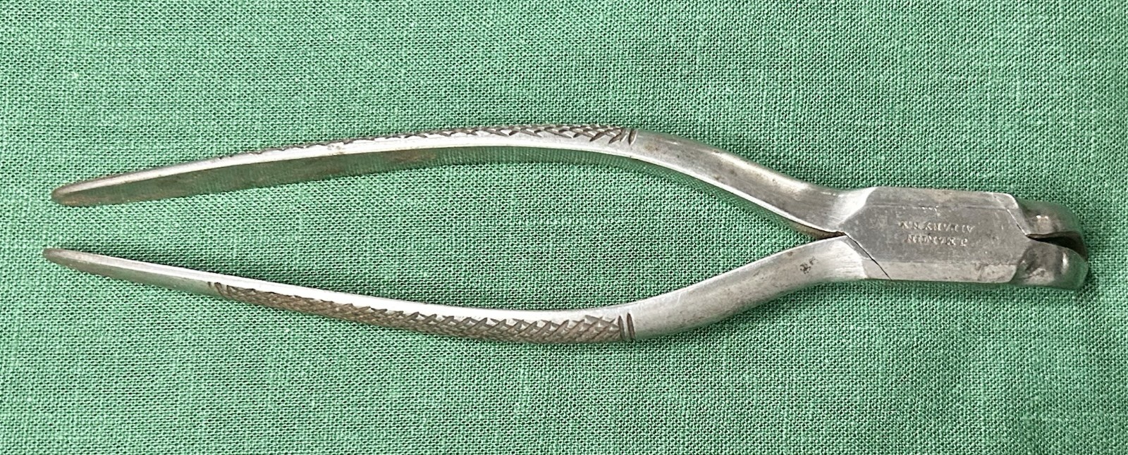 Orig 19th Century Civil War Dental Tooth Extractor Marked J. Martin Albany NY