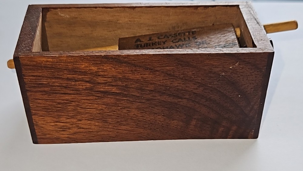 Vintage A.J. Cassete Push Button Box Turkey Call