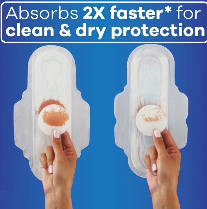 Always Ultra Thin Pads with Wings, Regular Absorbency, Unscented, 46 Count Pack