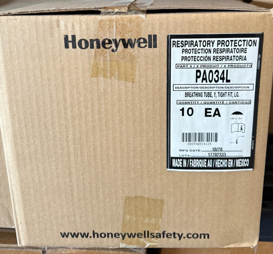 HONEYWELL PA034L BREATHING TUBE | Y Shape | Tight Fit | Large | Lot of 10