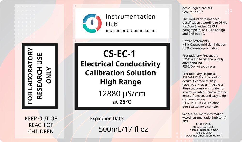 INSTRUMENTATIONHUB Electrical Conductivity Calibration Solution Set (3x500 mL)