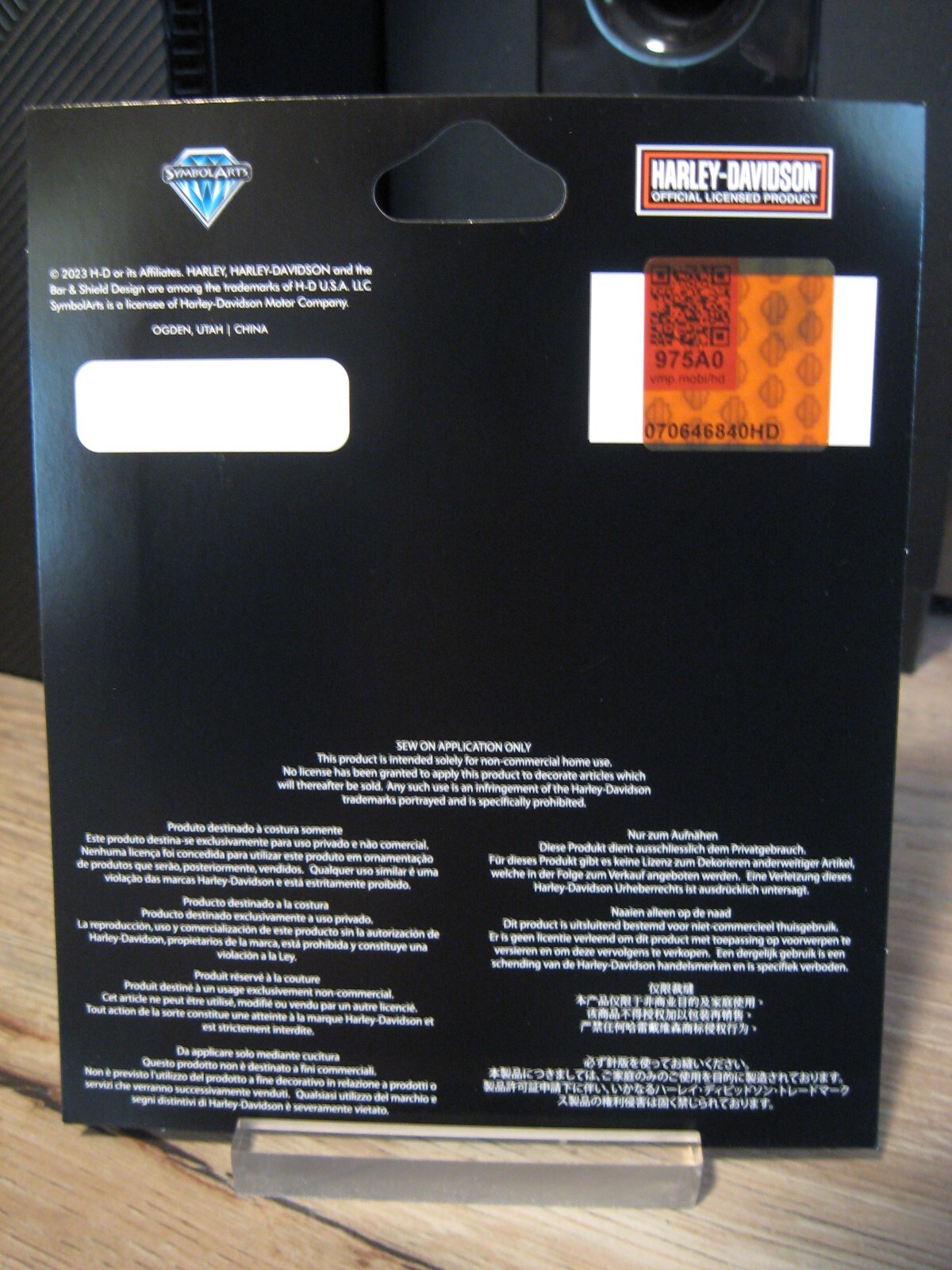 Pacific Harley Davidson Emblem 4.5" x 3.75" Sew On Patch - Tiki Honolulu, Hawaii