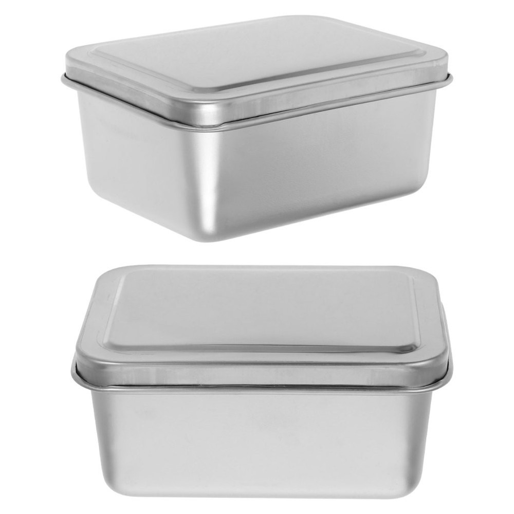 2 Pcs Oven Box Deep Cake Pan Baking Tray for Kitchen Bread Trays