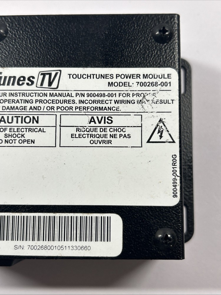 Touchtunes Power Module Model 700268-001 ***Read***