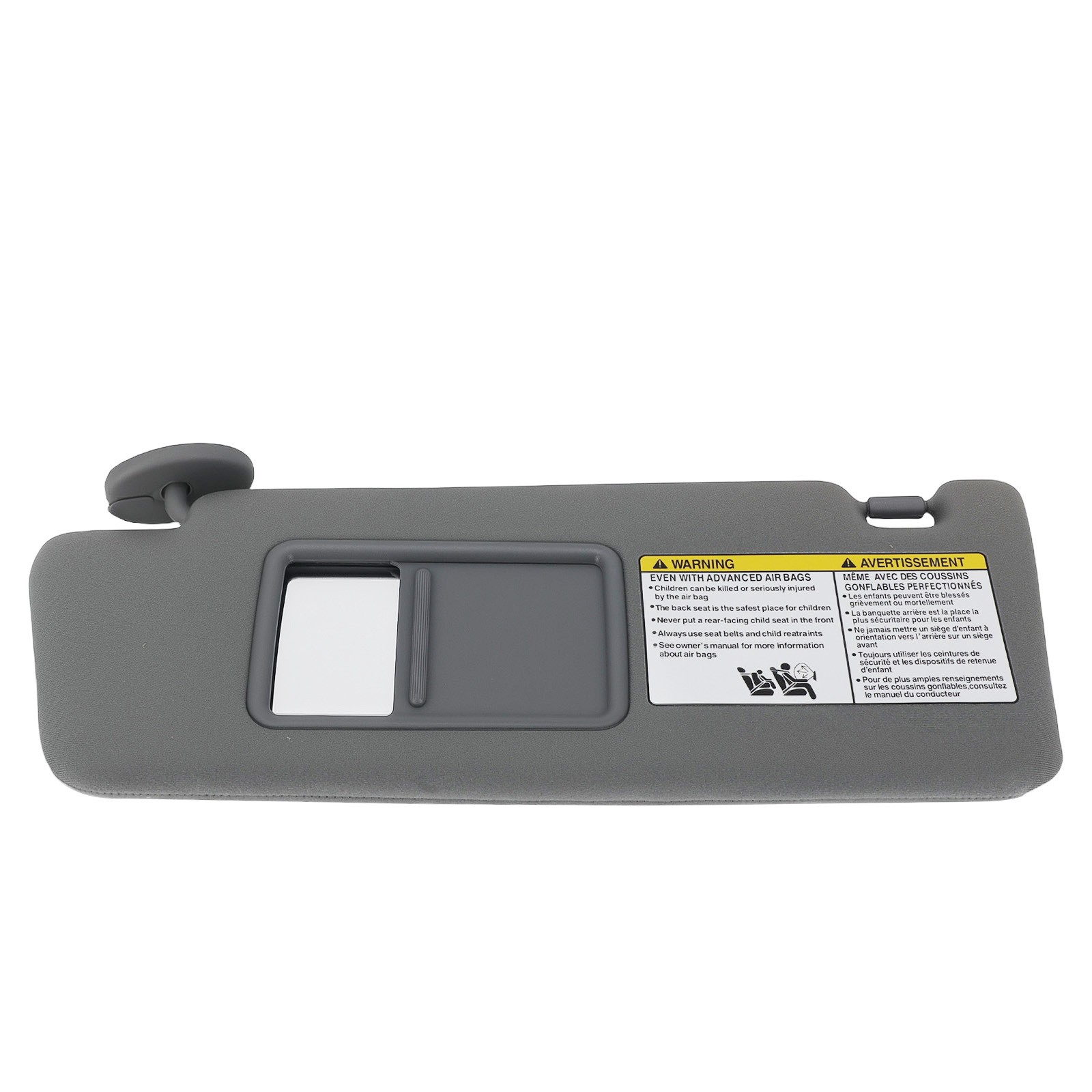 Pair Gray Sun visor w/ Light for Toyota Tacoma 2005-2015 LH RH 7432004210B0