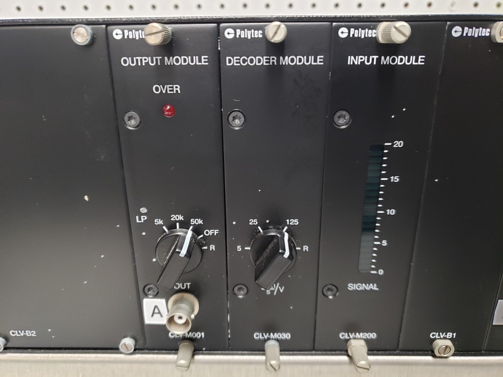 Polytec Vibrometer Controller CLV 2000 With 6 Modules 2 of each: M200 M030 M001