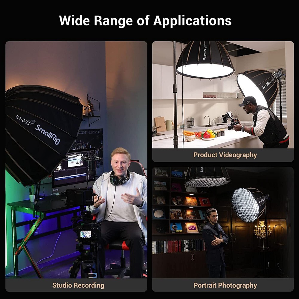 SmallRig RA-D85 Quick Release Parabolic Softbox (33.5inch/85cm) -3586