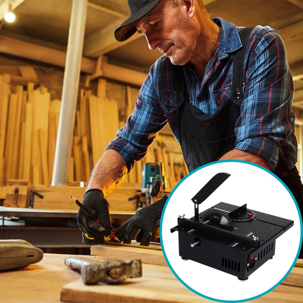 Mini Table Saw, Mini Table Saw for Crafts, Multi Functional Portable Adjustable