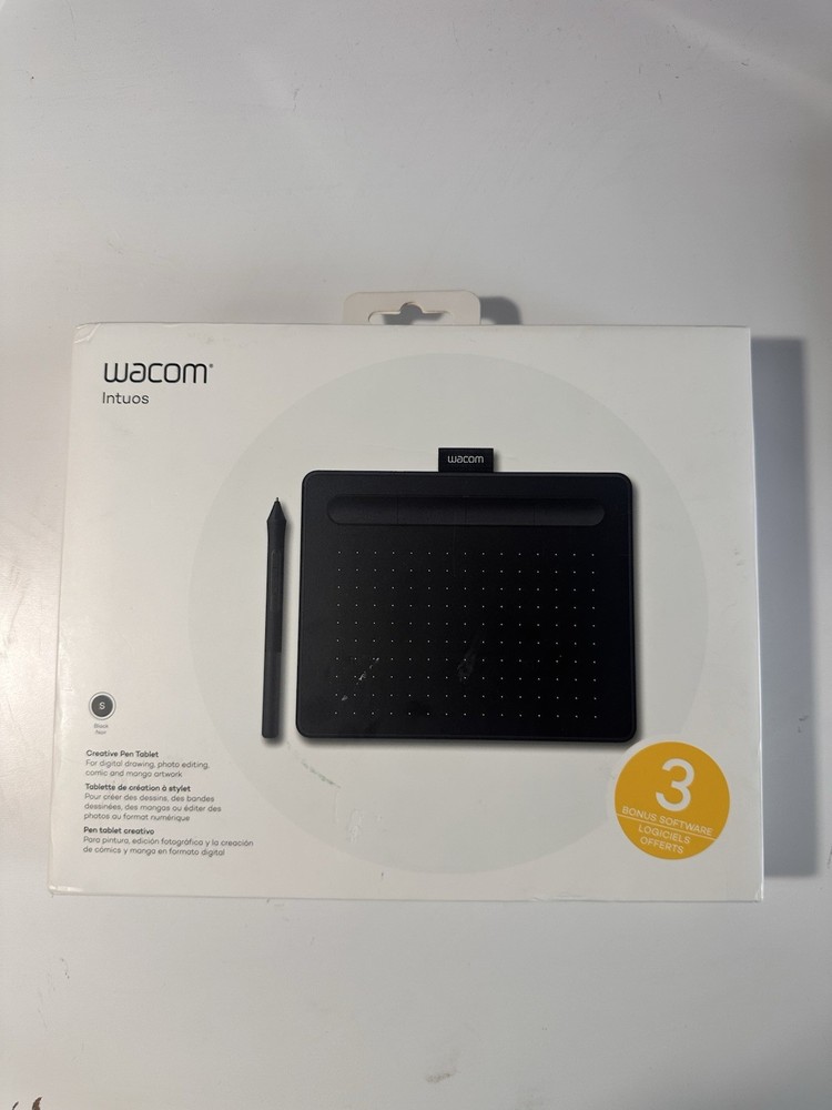 Wacom Intuos S Wireless Drawing Graphics Tablet - Black