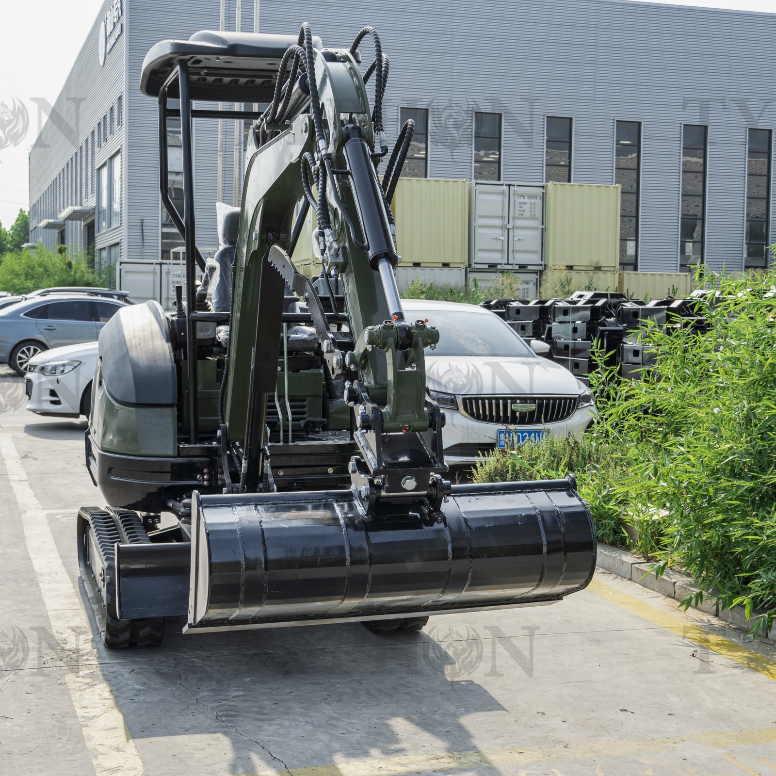 1000mm Leveling Bucket Attachment For 2-3 ton Mini Excavator Digging Bucket