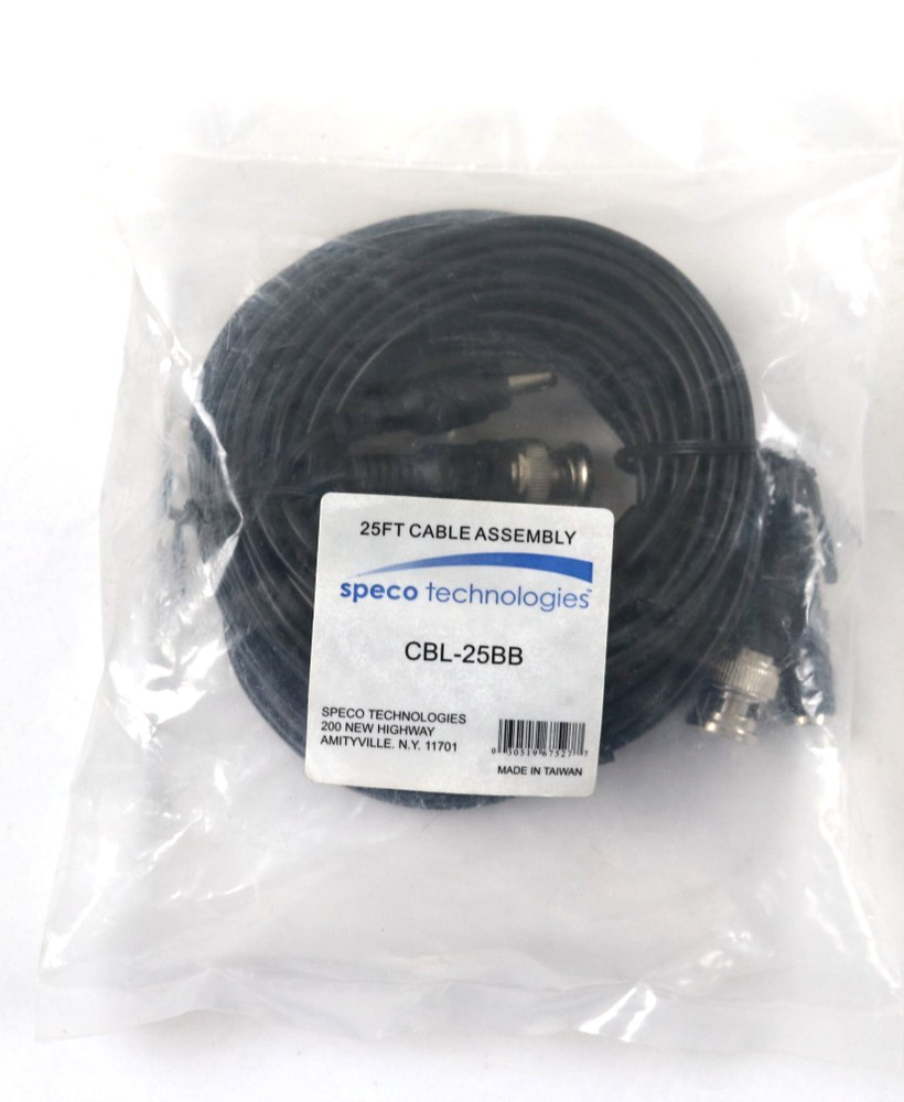 New SPECO TECHNOLOGIES CBL25BB Combined Cable, 25 Ft. Sealed