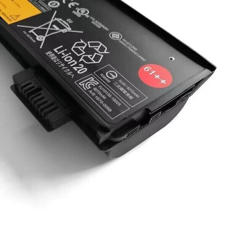 NEW Genuine 61++ 72Wh Battery for Lenovo ThinkPad T470 T480 T570 T580 P51s P52s