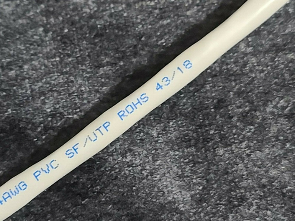 L-com TFSC2004 24/4P Cat5E SF/UTP Shielded Network Ethernet Cable Gray /50ft