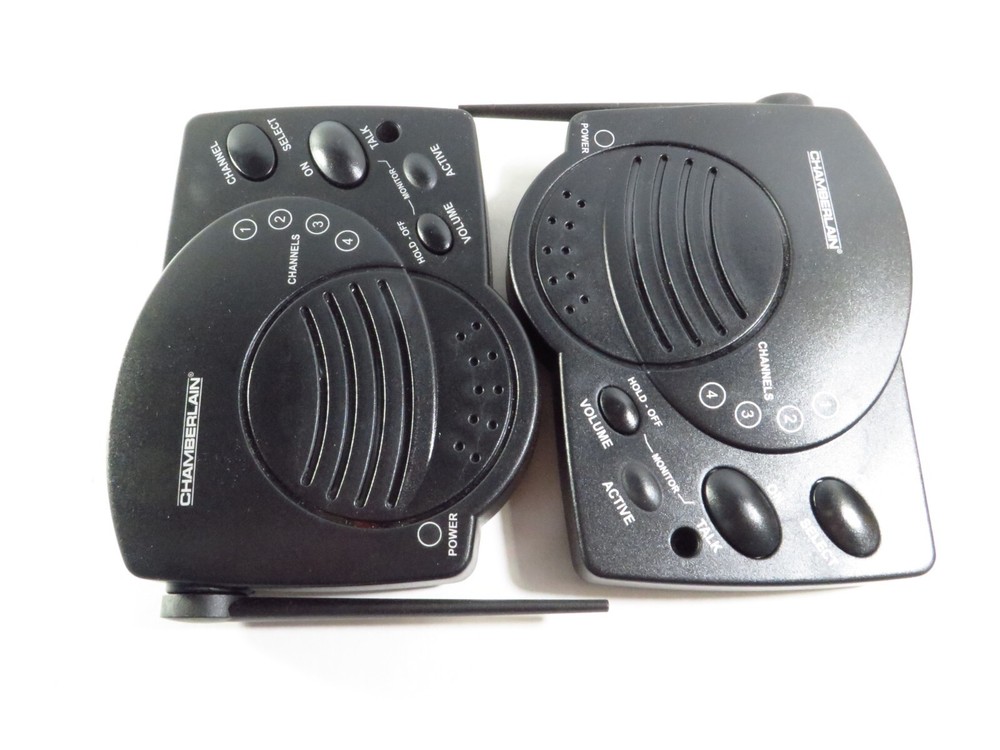 Chamberlain Wireless Portable Intercom - Pair (RWIS), 4-Channel, NEW