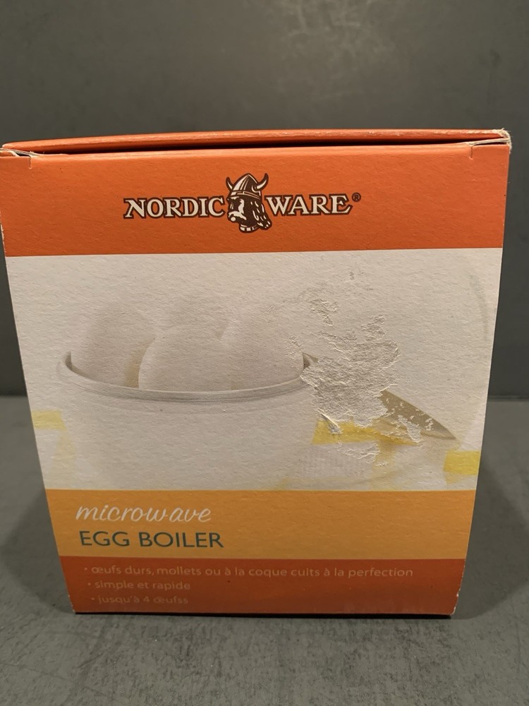 NORDIC WARE Microwave Egg Boiler Makes 4 Perfect Eggs