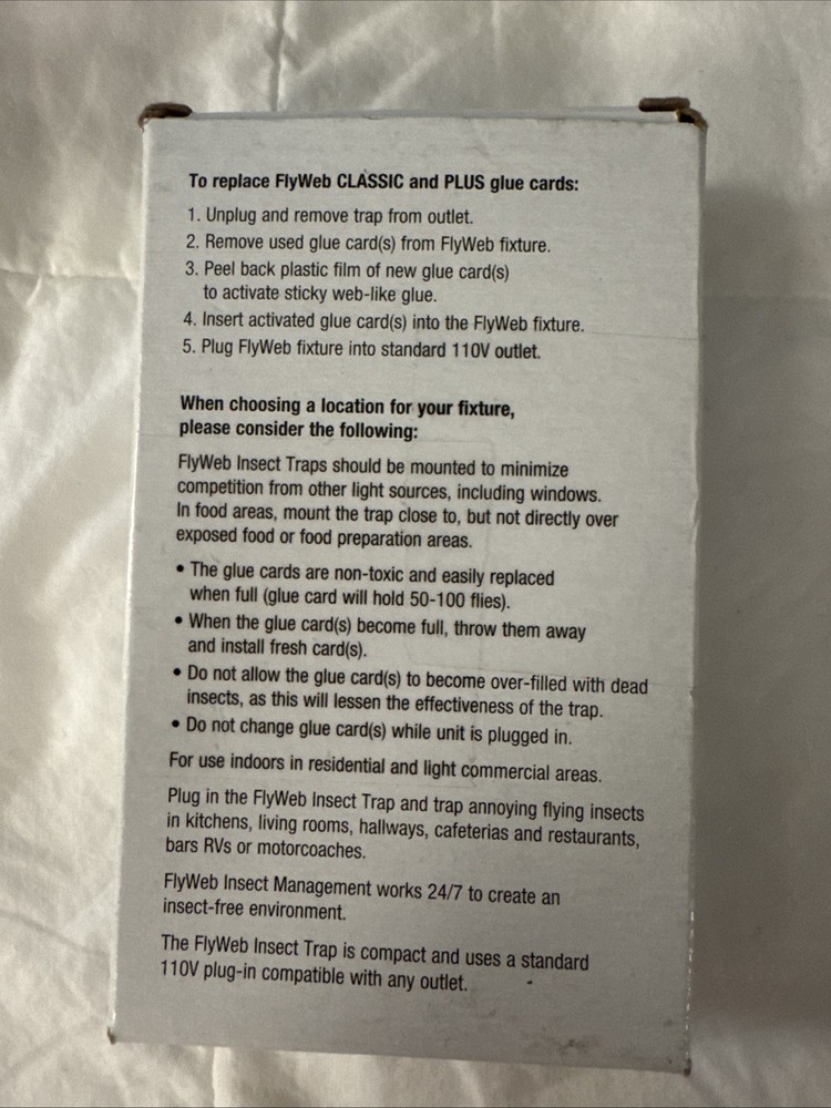 Fly Web Glue Boards 2 -10 Pack Gardner 20 Total