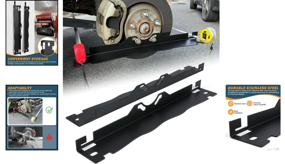 Universal Wheel Alignment Tool Plates with Secure Anti-Fall Design for Accuracy