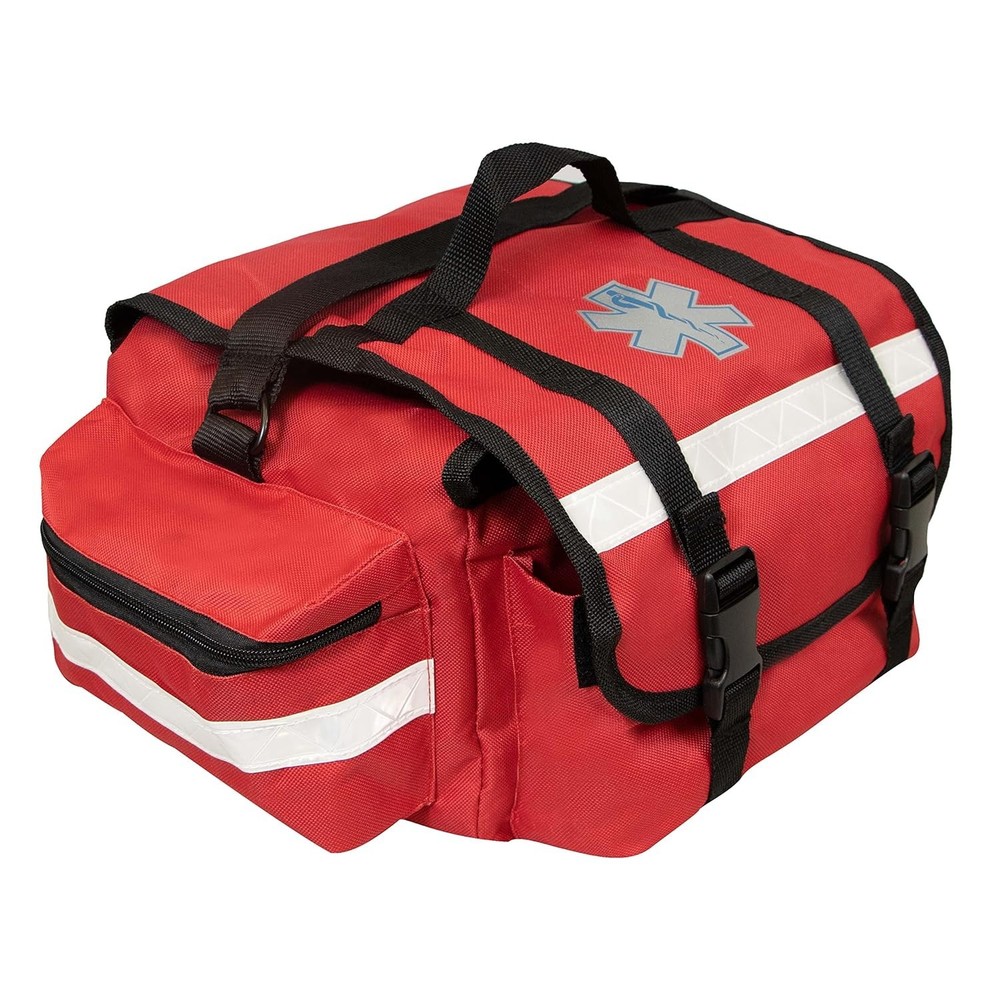 Durable Red Trauma Bag with Dividers