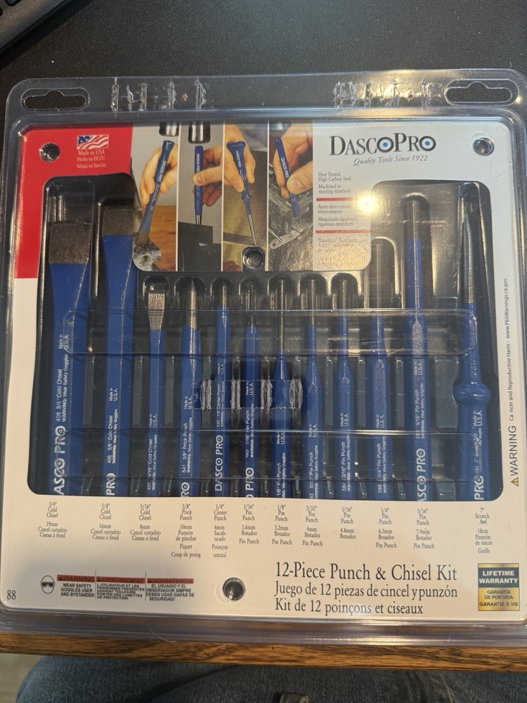 DascoPro 12 Piece Punch & Chisel Kit