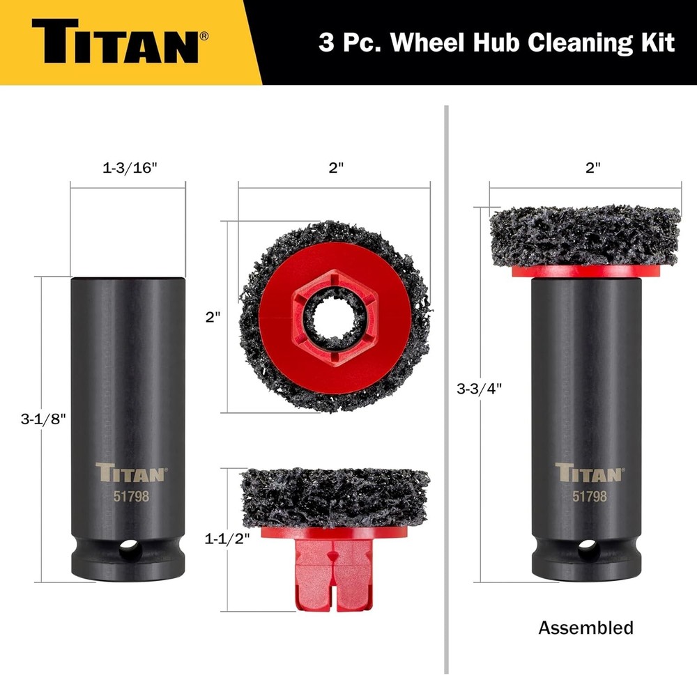 Kit, Includes 1/2-Inch Drive Impact Socket & Brake Disc Cleaning Pads