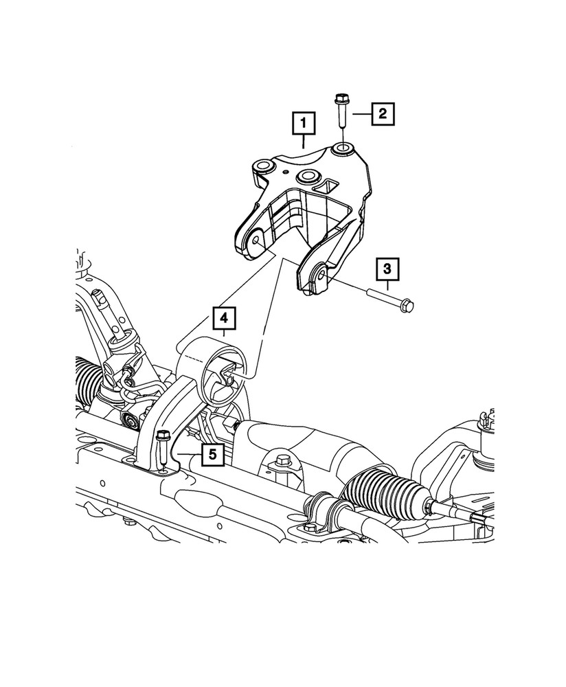 Genuine Mopar Engine Mount 4743957AC