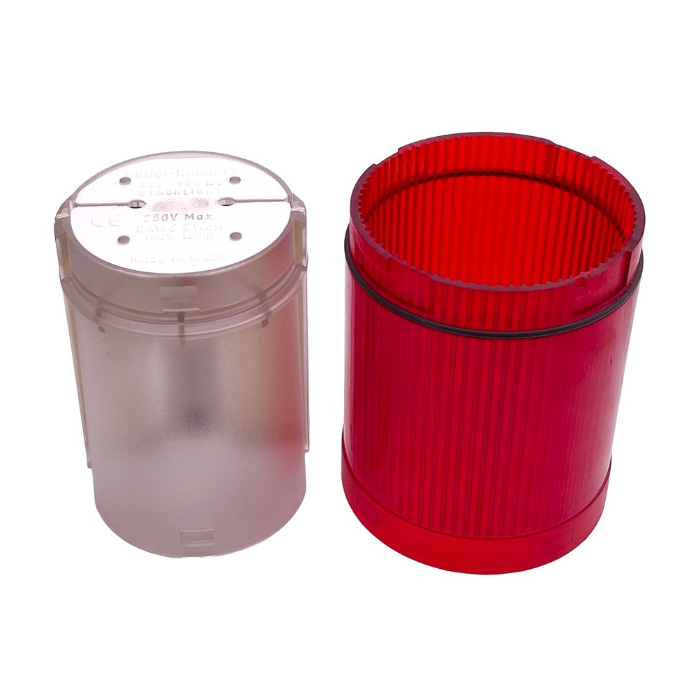 Cutler-Hammer E26B2V2 LED Tower Stacklight, Red, Incandescent, 24VDC Lamp