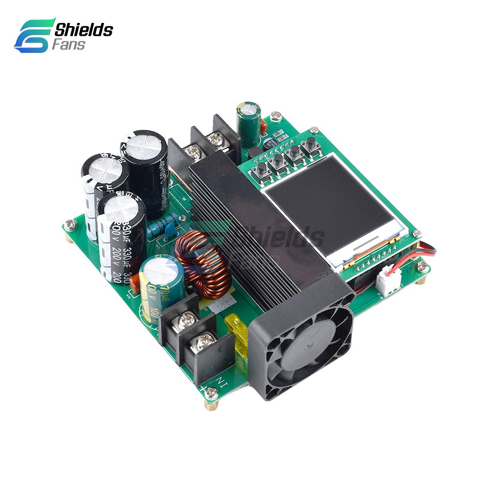 DC9V~60V 900W 15A CNC LCD Display Constant Current Voltage DC Boost Module