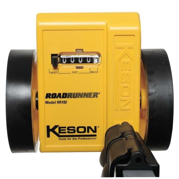 Keson Rr182 Measuring Wheel, Dual, 1 Ft, Solid, 10, 000Ft