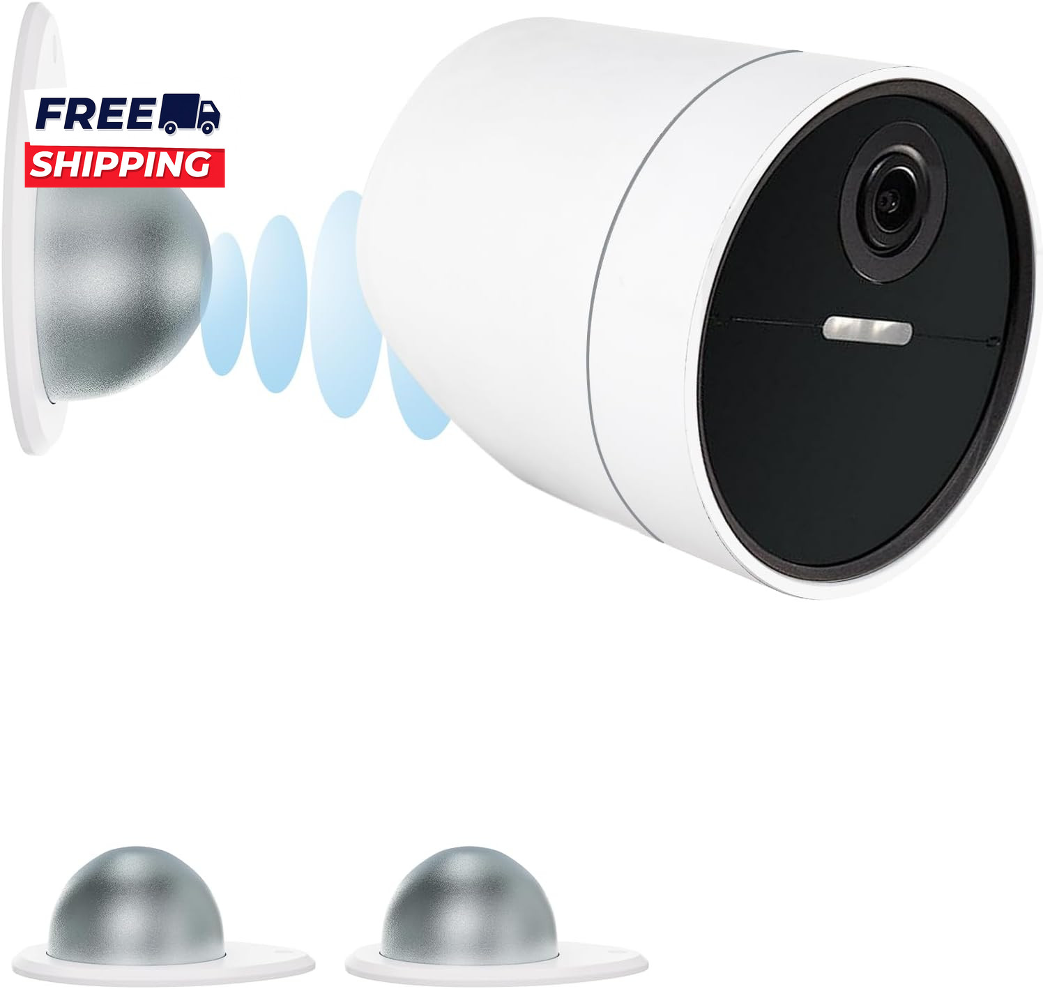 2 Pack Metal Wall Mount Compatible with Simplisafe Wireless Outdoor Security Cam