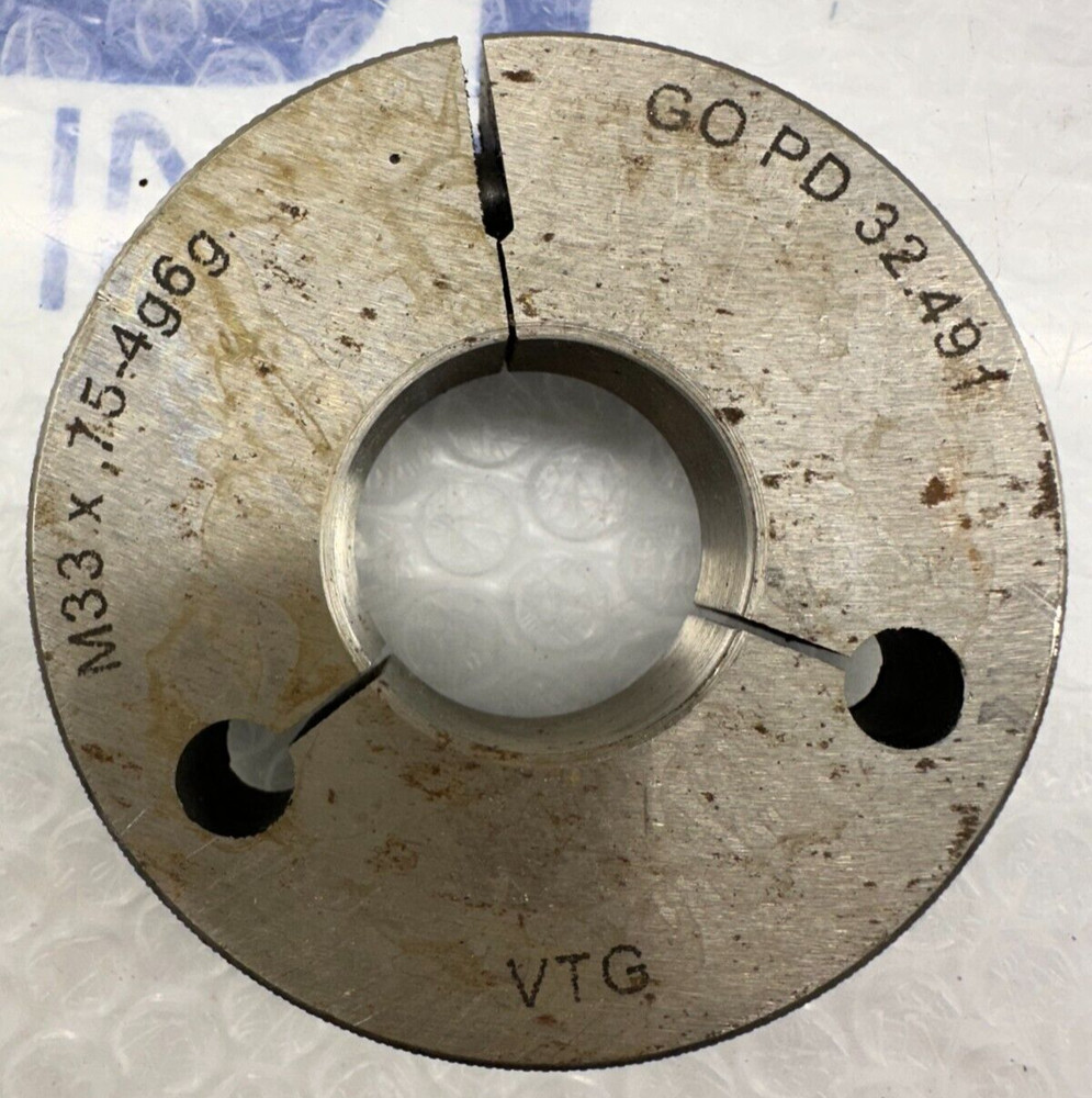 VTG Thread Ring Gage GO PD 32.491