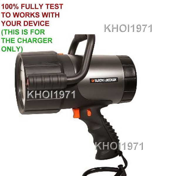 CAR Charger adapter for VEC157BDC VEC157BD BLACK & DECKER HALOGEN Spotlight