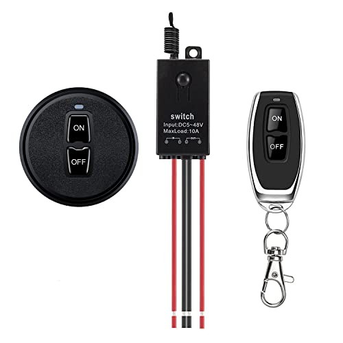 12v Wireless Switch,Mini Remote Control DC5-48V--10A relay