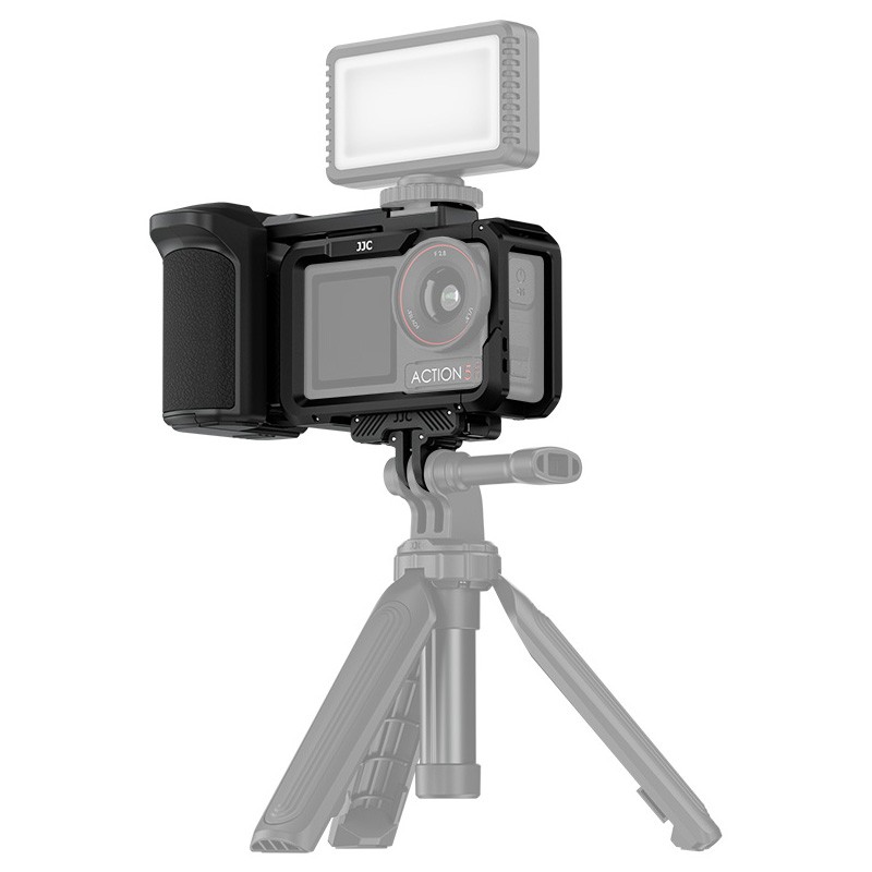 Camera Cage Handle Battery Storage Shutter Button for DJI Osmo Action 5 Pro 4 3