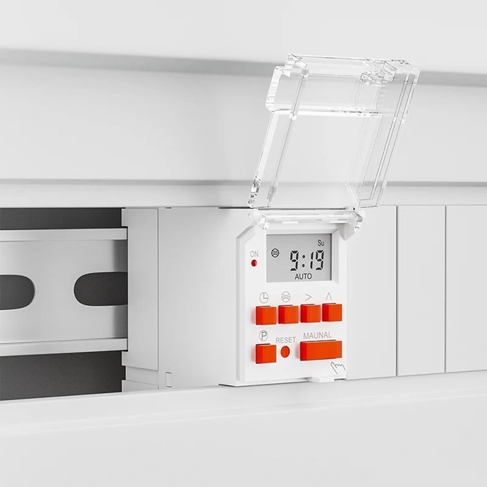 85265VAC Auto Sunrise Sunset Timer Switch 30A Supports Eight Program Settings