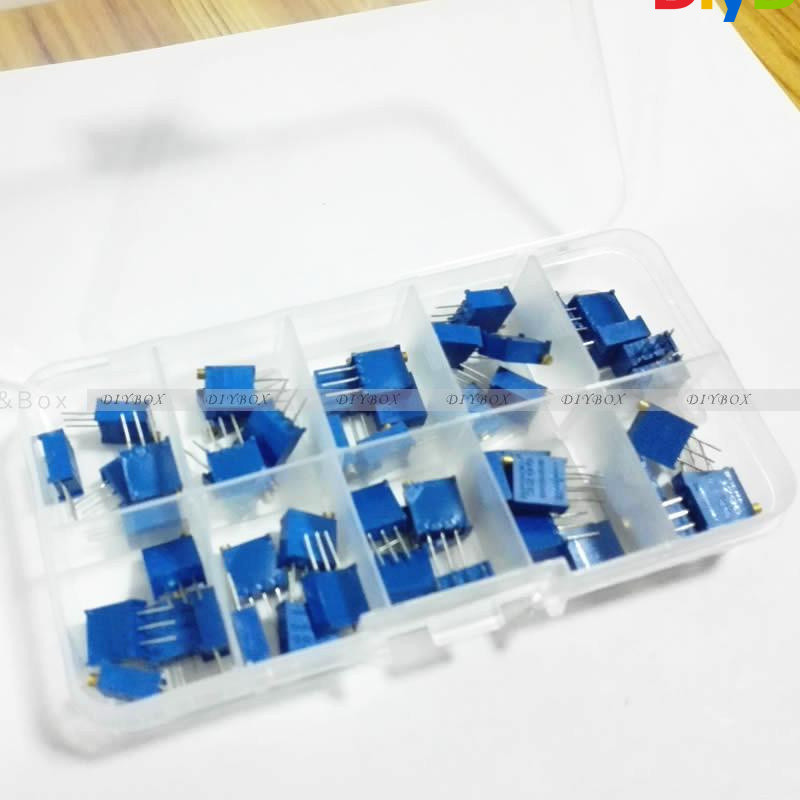 3296W Multi-turn trimmer potentiometer 3296 Variable Resistor Kits With Box