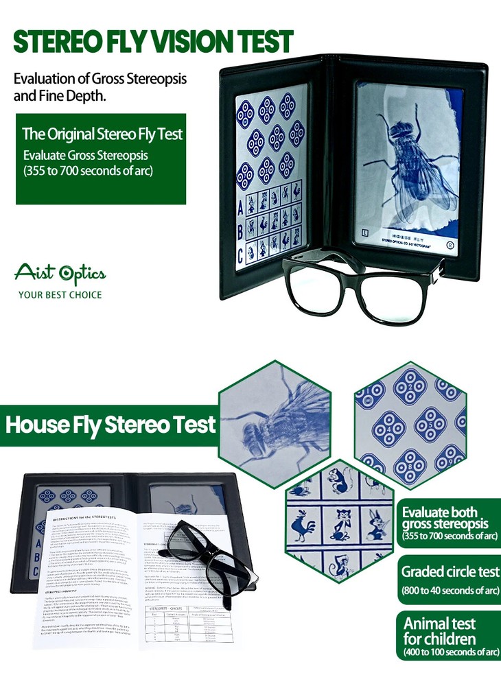 Stereoscopic flying insect vision test for fine depth perception