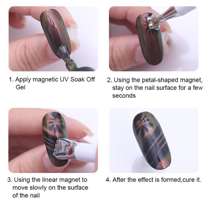 14pcs/set Magnet Magnetic Stick Pens Cat Eye Gel Polish UV LED Nail Art Manicure