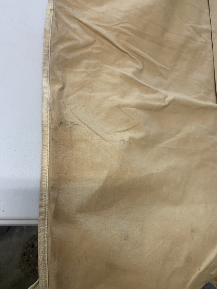 1940-43 WWII United States Marine Corps USMC Officers Canvas Garment Bag Vintage